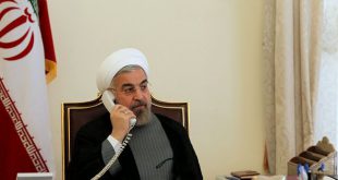روحانی با رئیس جمهور فرانسه گفت‌وگو کرد