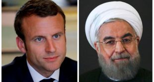 روحانی در تماس تلفنی با رئیس‌جمهور فرانسه؛ گذشت زمان ایران را مجبور به اجرای گام سوم خود خواهد کرد