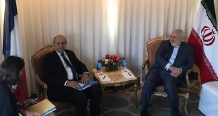 Iran/France : Zarif et Le Drian se sont entretenus à New York